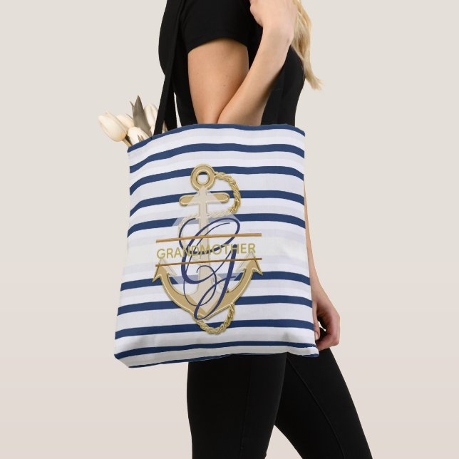 Tote Na moda GRANDMOTHER Bolsa Monogramas (Close Up)