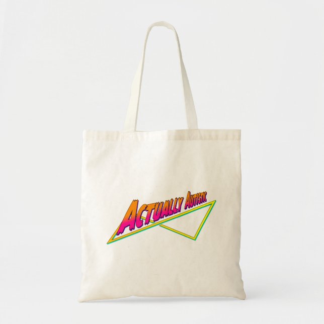 Tote Na verdade, uma bolsa de toalha autista (Frente)