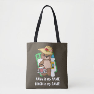 Tote Nanna é meu nome Bingo é meu bolsa de urso de jo