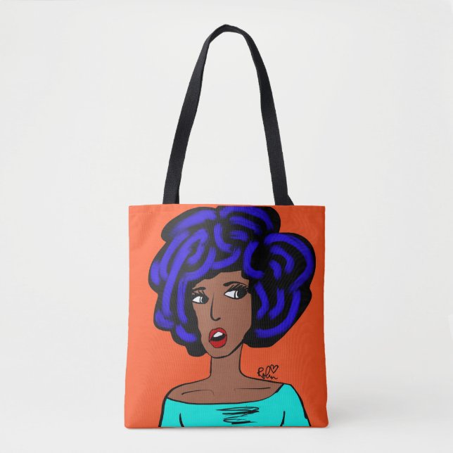 Tote "Não consigo enxergar isso" Bolsa de canvas (Frente)