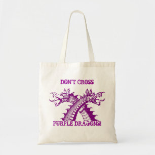 TOTE NÃO CRUZE ARTES MARCIAIS ROXAS DO ~ DO BOLSA DOS
