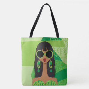 Tote Não é fácil ser Bolsa de ombro verde