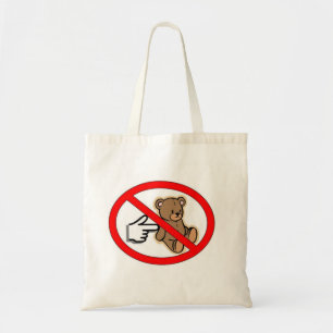 Tote Não pique o bolsa do urso