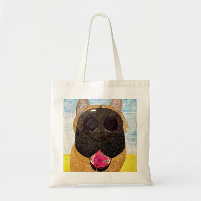 Tote Nariz de cachorro e bolsa de framboesa (Frente)