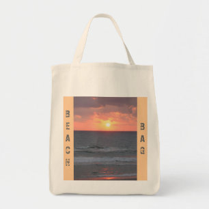 Tote Nascer do sol na bolsa de praia