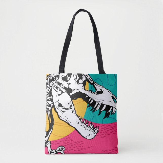 Tote Neon Tyrannosaurus Rex Bolsa (Frente)