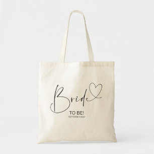 Tote Noiva de Bolsa de Casamento Simples de Preto e Bra
