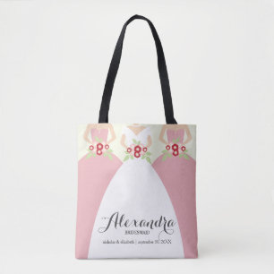 Tote Noiva & seu bolsa da festa de casamento das damas