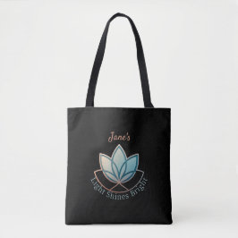 Tote Nome Personalizado Lotus Bolsa - [NAME] Brilha