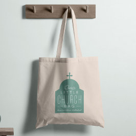 Tote Nossa pequena bolsa de igreja, fofa bolsa de domo 