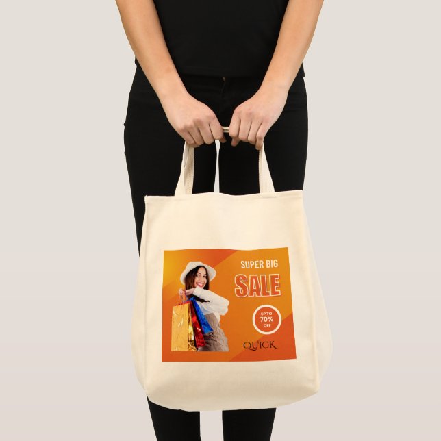 Tote Nova Bolsa de Compras Premium Feminina – Elegante (Frente (produto))