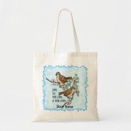 Tote Nova Bolsa de Música Pássaros Cristã