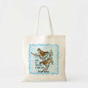 Tote Nova Bolsa de Música Pássaros Cristã