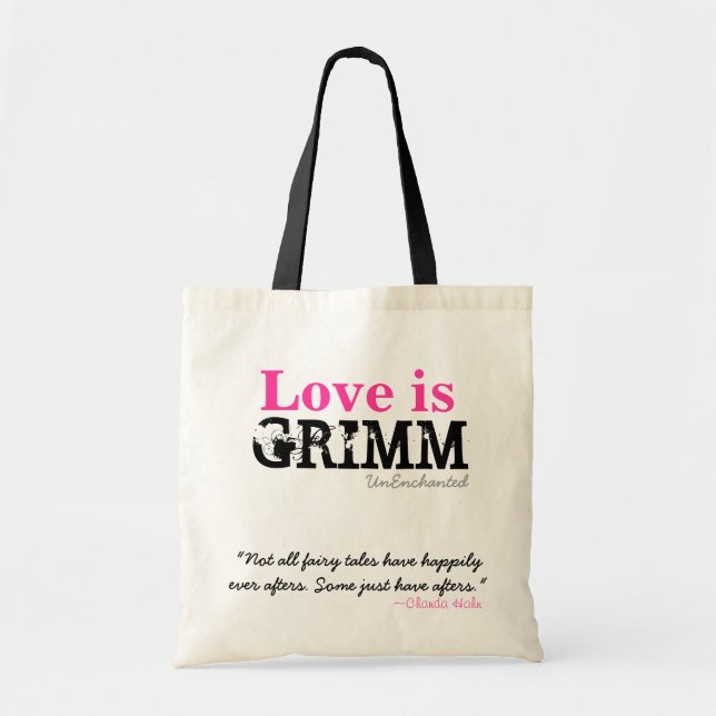 Tote O amor é o bolsa de Grimm + Citações (Frente)