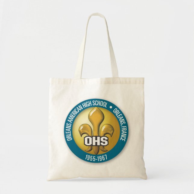 Tote O bolsa 3 da flor de lis de OHS (Frente)