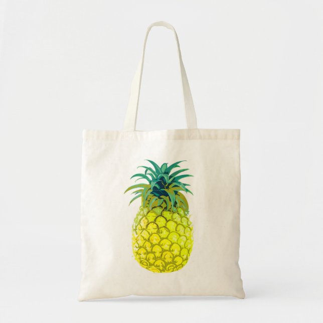 Tote O bolsa amarelo frutado do abacaxi (Frente)