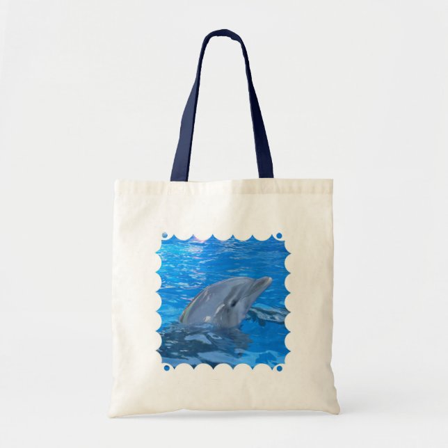 Tote O bolsa ambiental do golfinho de Bottlenose (Frente)