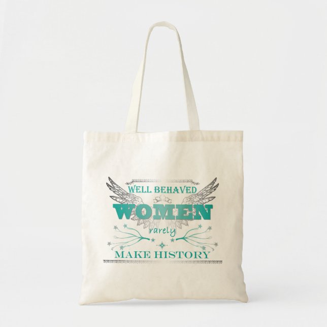 Tote O bolsa bem comportado das mulheres - turquesa (Frente)