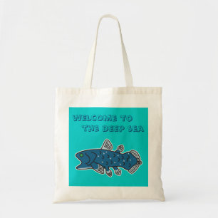 Tote O bolsa "BOA VINDA de Coelacanth ao MAR PROFUNDO "