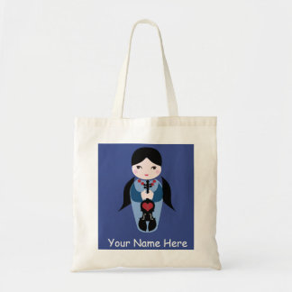 Tote O bolsa bonito da boneca do violino Saco-Adiciona