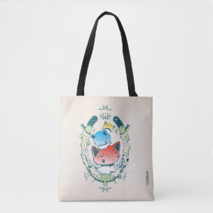 Tote O bolsa bonito do emblema do cogumelo de Kawaii do
