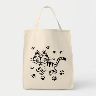 TOTE O BOLSA BONITO DO MANTIMENTO DAS PATAS DO CAT