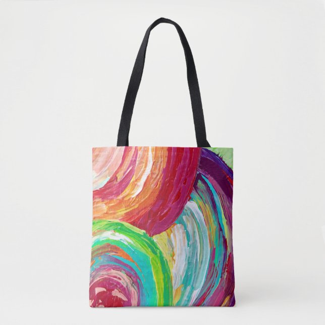 Tote O bolsa bonito do saco de bolsa do arco-íris (Frente)