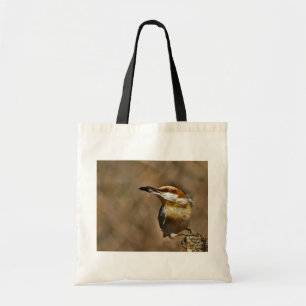 Tote o bolsa Brown-dirigido do pica-pau-cinzento
