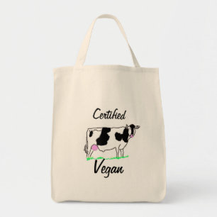 Tote O bolsa certificado do mantimento do Vegan