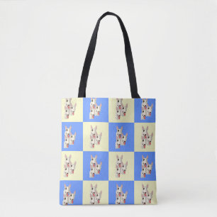 Tote O bolsa Checkered de bull terrier