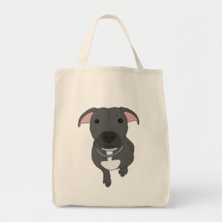 Tote O bolsa cinzento do pitbull