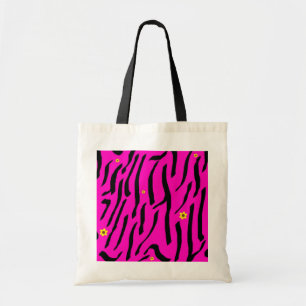 Tote O bolsa cor-de-rosa da zebra