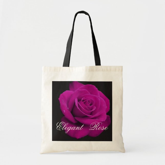 Tote O bolsa cor-de-rosa do fúcsia elegante (Frente)