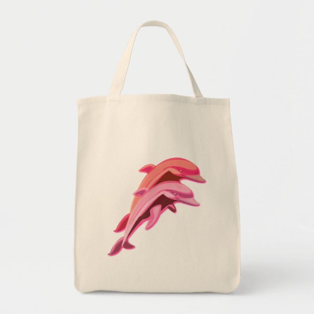 Tote O bolsa cor-de-rosa do mantimento do design do (Frente)