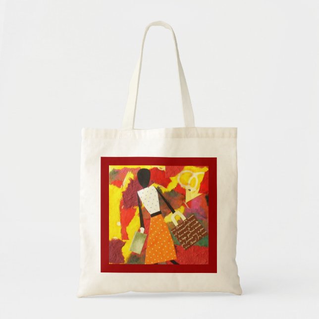 Tote O bolsa da arte dos meios mistos (Frente)