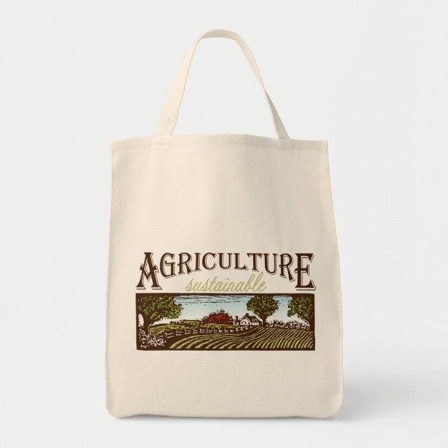 Tote O bolsa da cena da fazenda da agricultura (Frente)