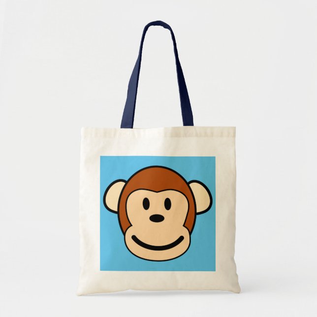Tote O bolsa da compra da cara do macaco (Frente)