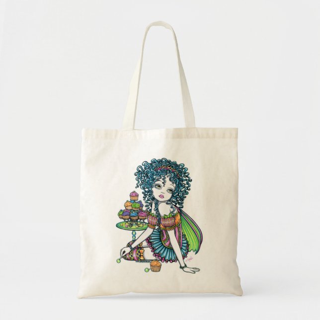 Tote O bolsa da fada do arco-íris do Couture do bolo do (Frente)