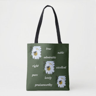 Tote O bolsa da margarida da borboleta