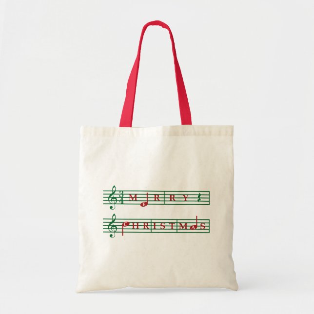 Tote O bolsa da música do Feliz Natal (Frente)