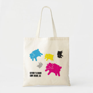 Tote O bolsa da praia de N do ponto multicolorido de