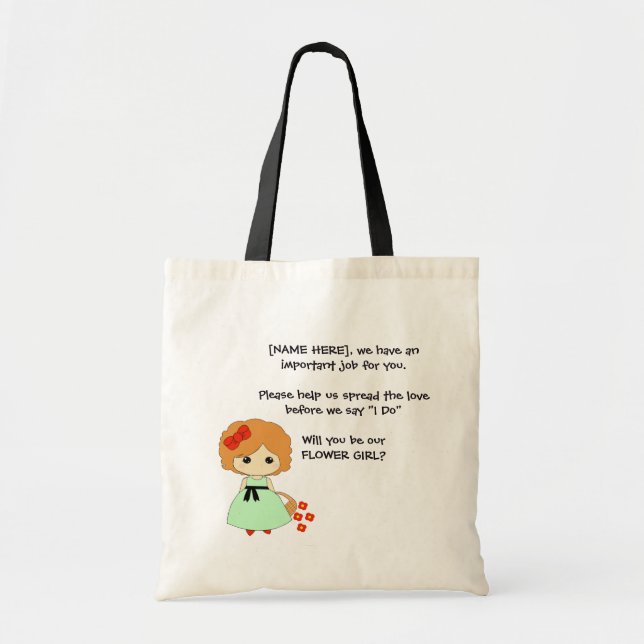 Tote O bolsa da proposta do florista - vermelho (Frente)