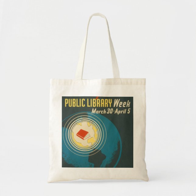 Tote "O bolsa da semana da biblioteca pública" do (Frente)