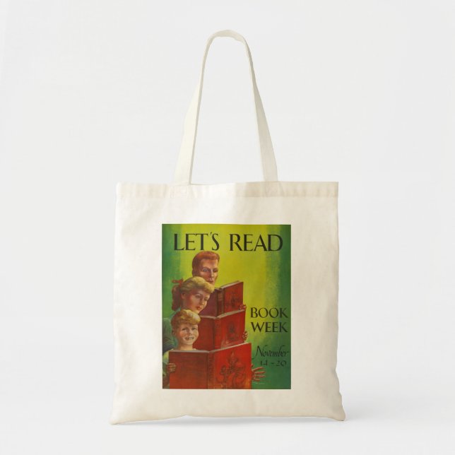 Tote O bolsa da semana de livro de 1954 crianças (Frente)