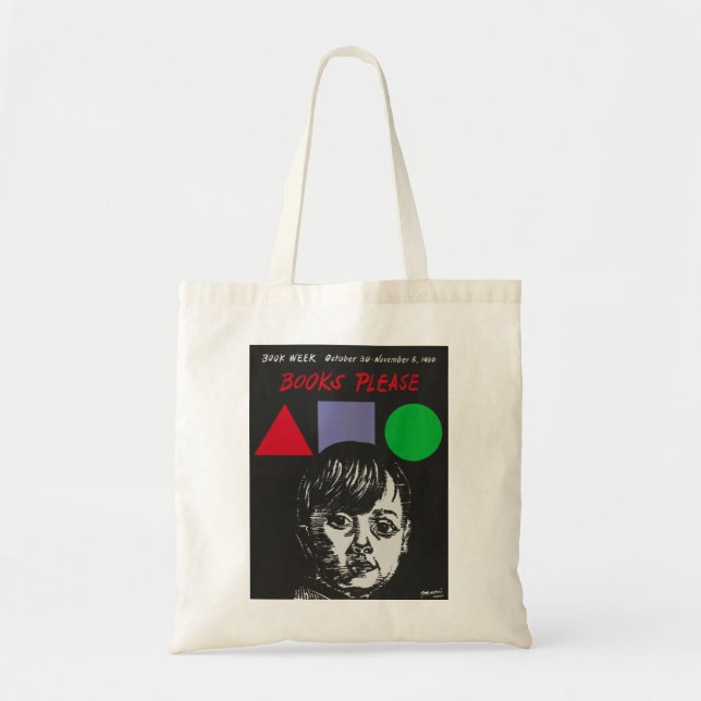 Tote O bolsa da semana de livro de 1966 crianças (Frente)