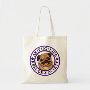Tote O bolsa da vida do Pug de AZ com único logotipo