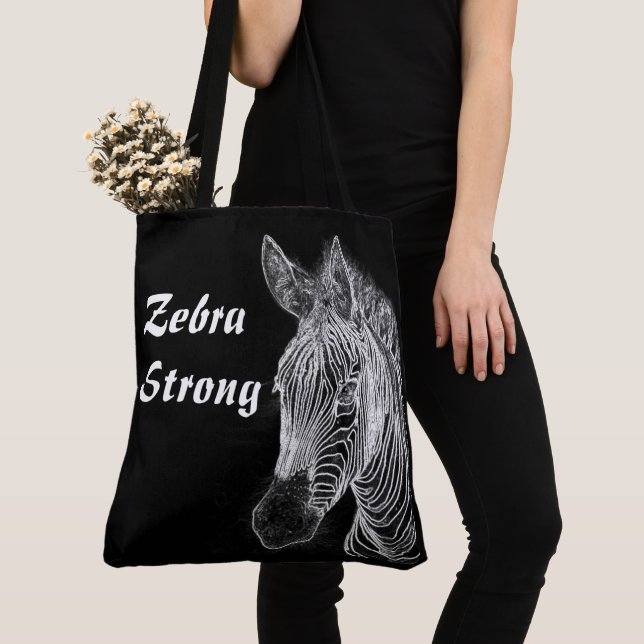 Tote O bolsa da zebra (Close Up)