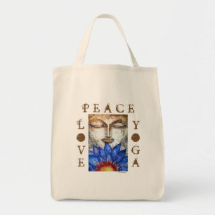 Tote O bolsa das canvas de arte da aguarela de Buddha