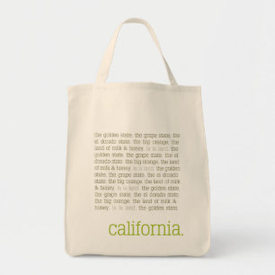 Tote O bolsa das canvas de Califórnia