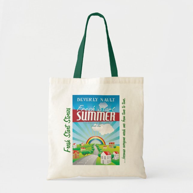 Tote O bolsa das canvas do verão do novo começo - (Frente)